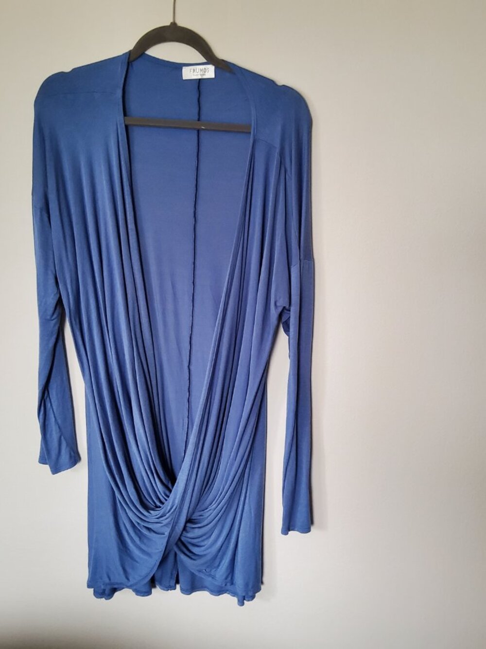 Cardigan Wrap Blue one size fits all plus sizes